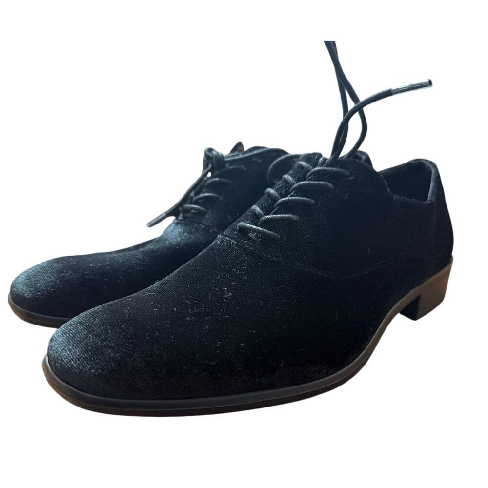 Call It Spring Jonathan Lace Up Oxford Dress Shoes Velvet Black Men's Size 7